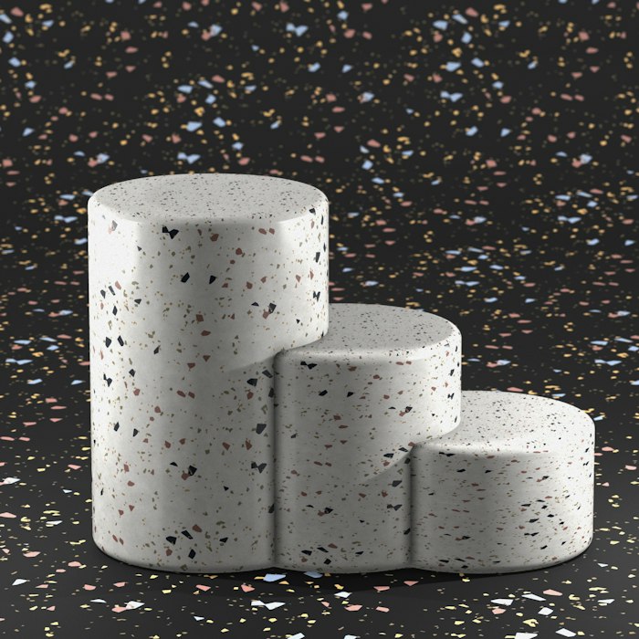 Bougeoirs terrazzo